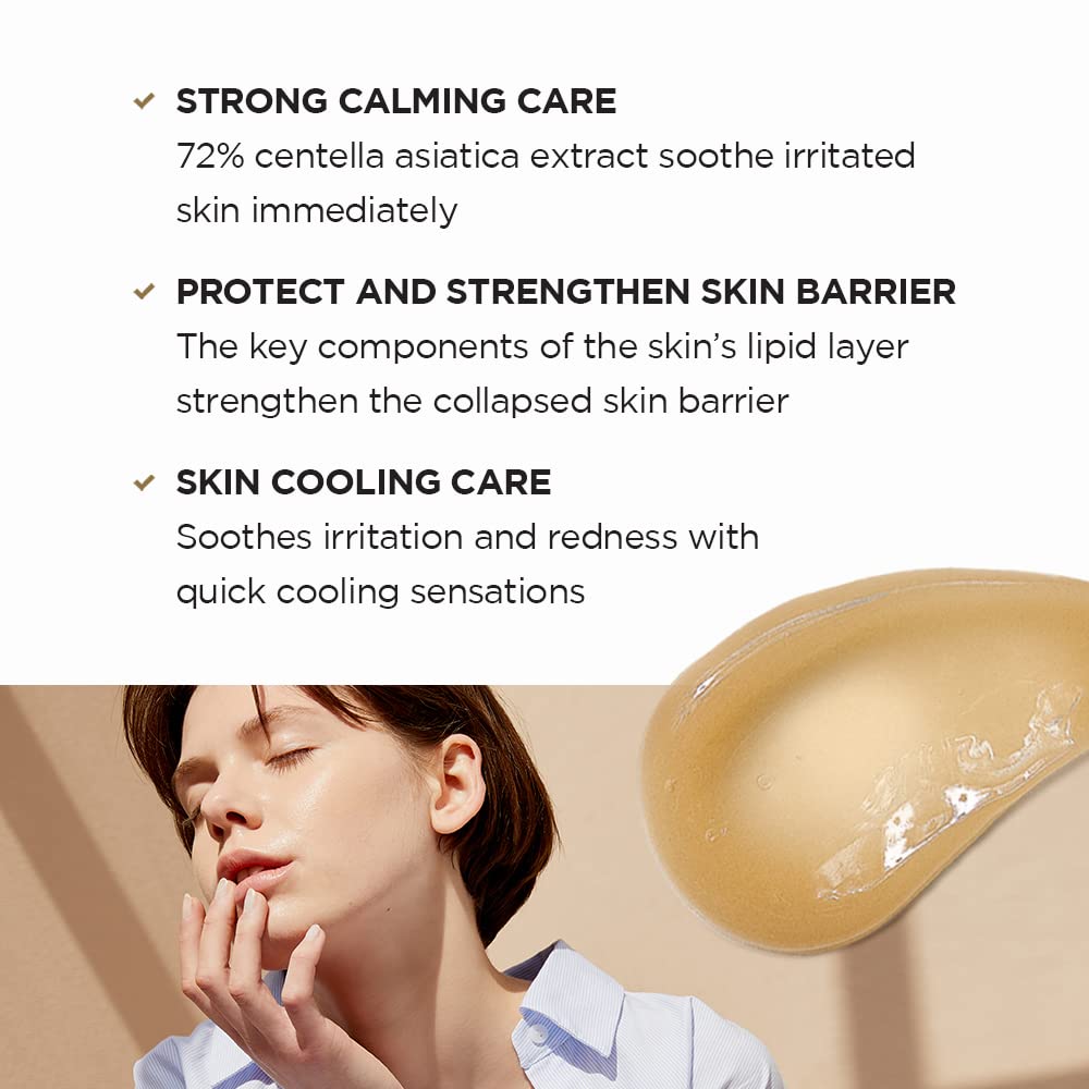 SKIN1004 Madagascar Centella Soothing Cream 30 ML, Quadruple Ceramide Complex Strengthens Skin Barrier and Smooths Skin