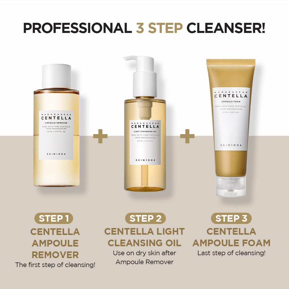 SKIN1004 Madagascar Centella Ampoule Foam 20 ML, Low pH Foam Cleanser, Natural Soda Powder Coconut Surfactant and EWG Green Grade
