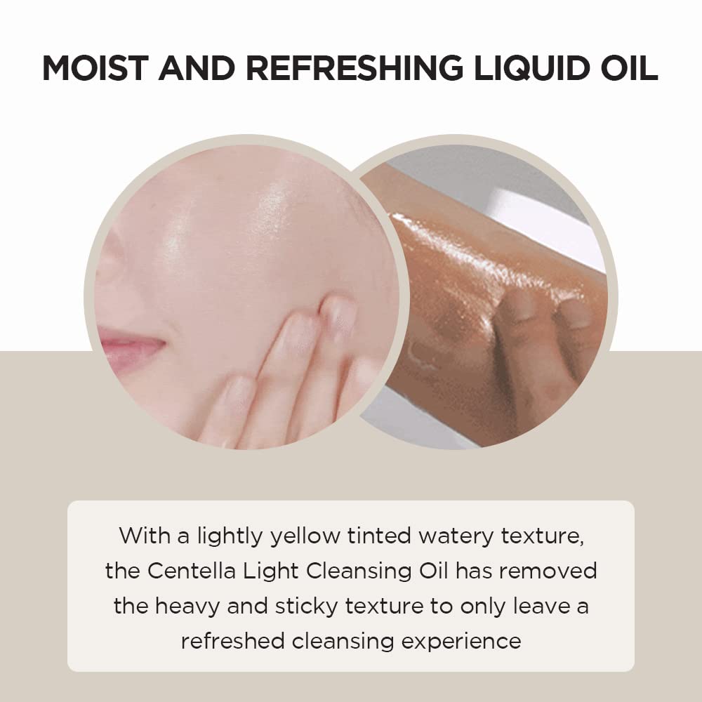 SKIN1004 Madagascar Centella Light Cleansing Oil 30 ML | Gentle Oil Cleanser for Face, Korean Facial Cleanser, Double Cleansing
