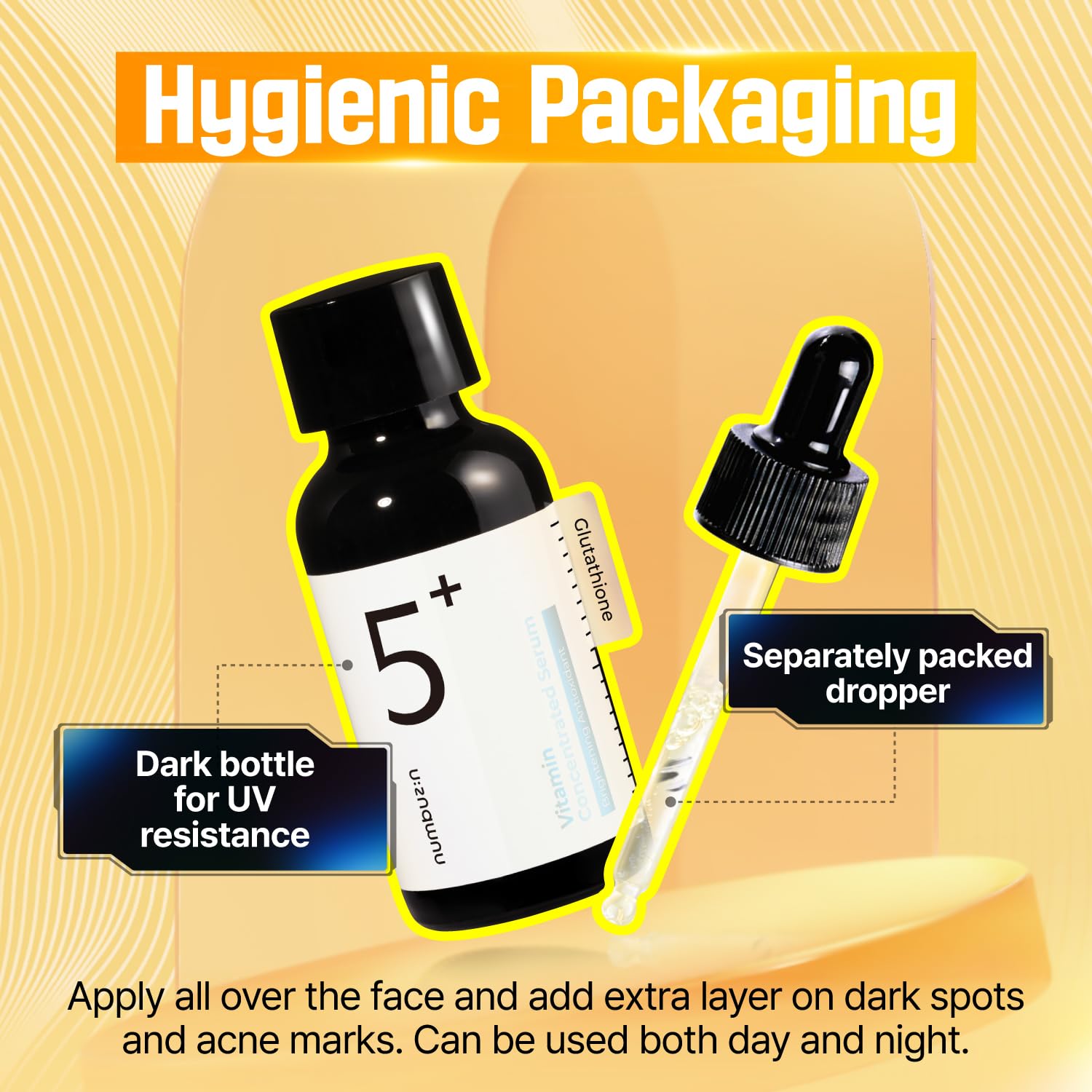 Numbuzin No.5 Serum | Vitamin Concentrated Serum | Glutathione, Vitamin C, Tranexamic Acid | Hyperpigmentation, Acne Scars | Suitable for Sensitive Skin, Korean Skincare | 30 ML