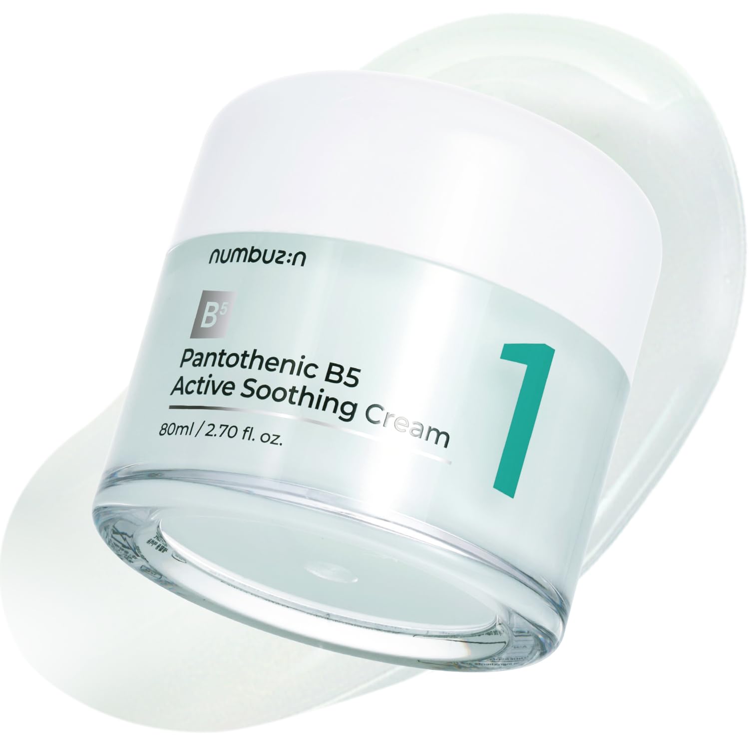 Numbuzin No.1 Cream | Pantothenic B5 Active Soothing Cream | Lightweight Hydrating Moisturizer, Pantothenic Acid, Niacinamide | Excess Oil Control, Soothes Acne | Non-Comedogenic | 2.70 fl. oz. 80 ML