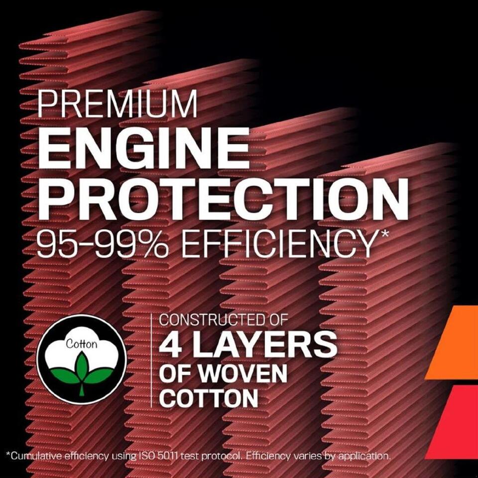 K&n Filtro de Aire de alto flujo para Ford MUSTANG Shelby 5.2 V8 2015-2019