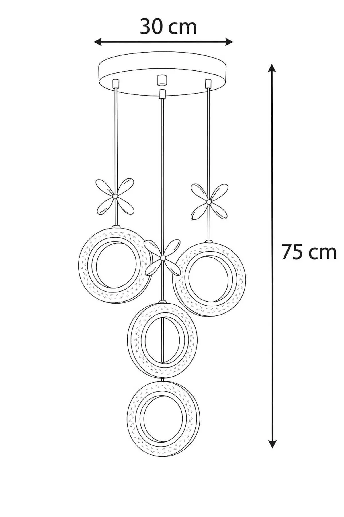 Halka 4'lü Ledli 043