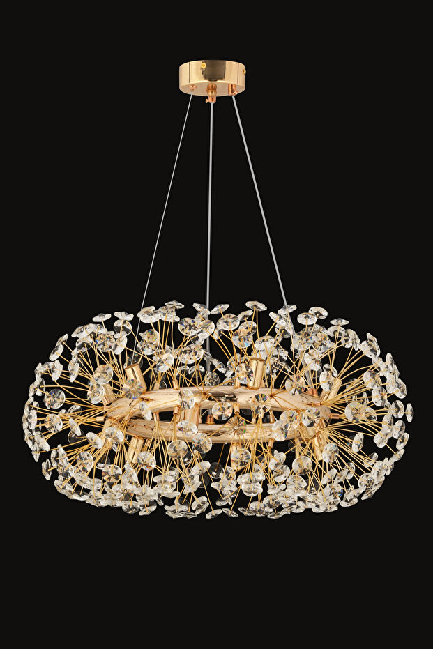 Papatya Kirpi Kristal LED Avize