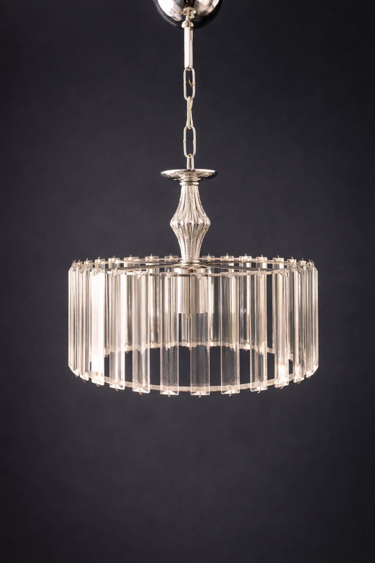 Kristal Tekli Gold 30'luk Avize