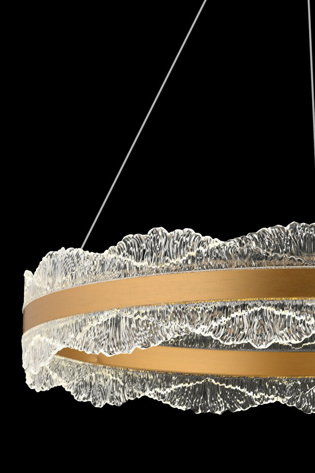 Tek Katlı Kristal Çember 60lık LED Avize