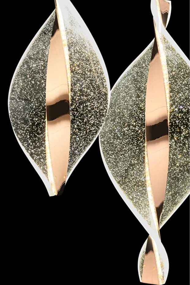 Mars 3'lü Ledli Gold Avize