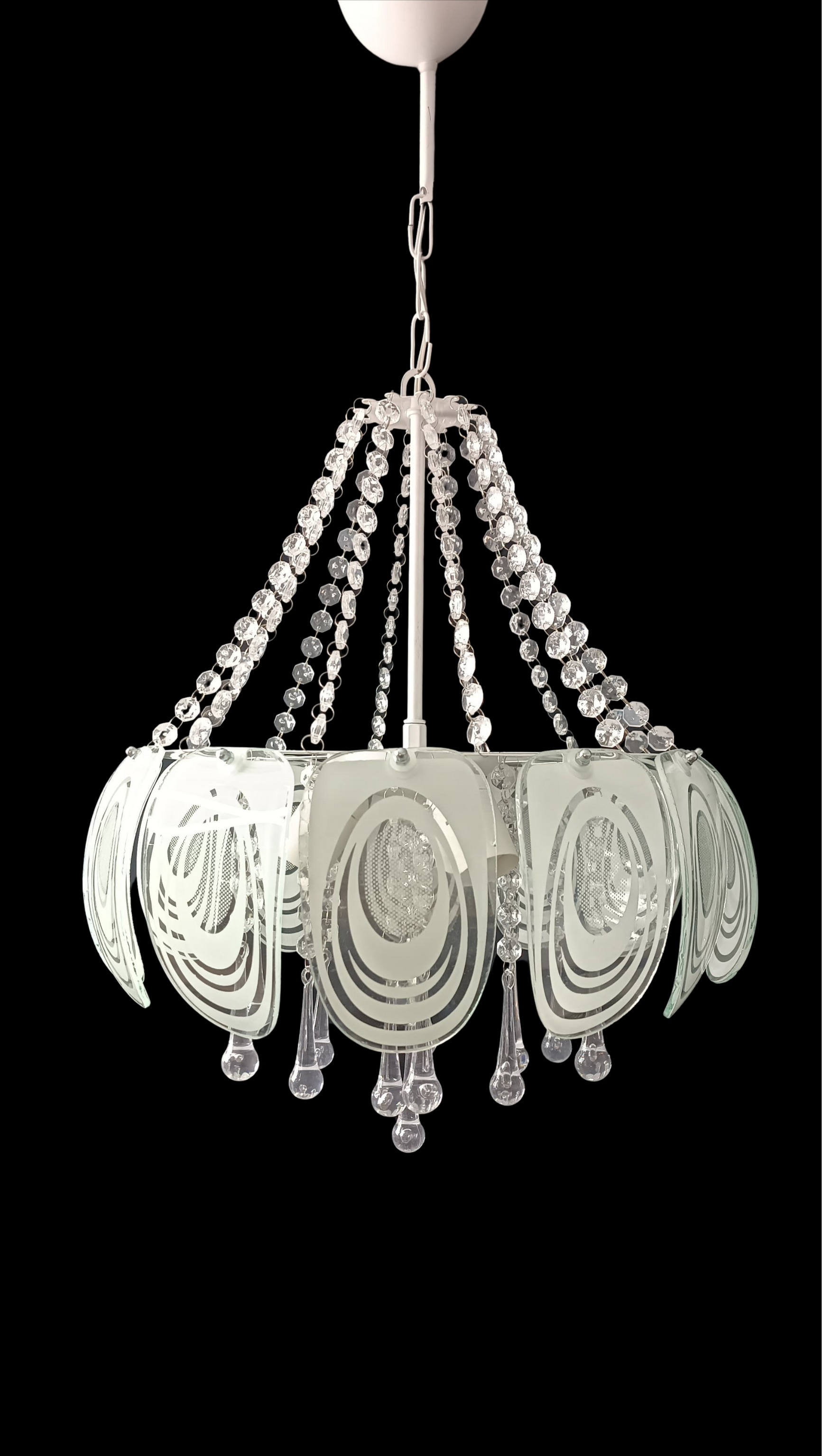 Yaman 3'lü Kristal Taşlı Avize