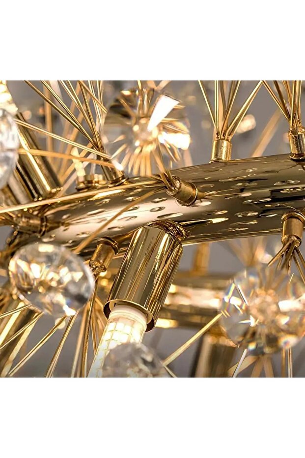 Papatya Kirpi Kristal LED Avize