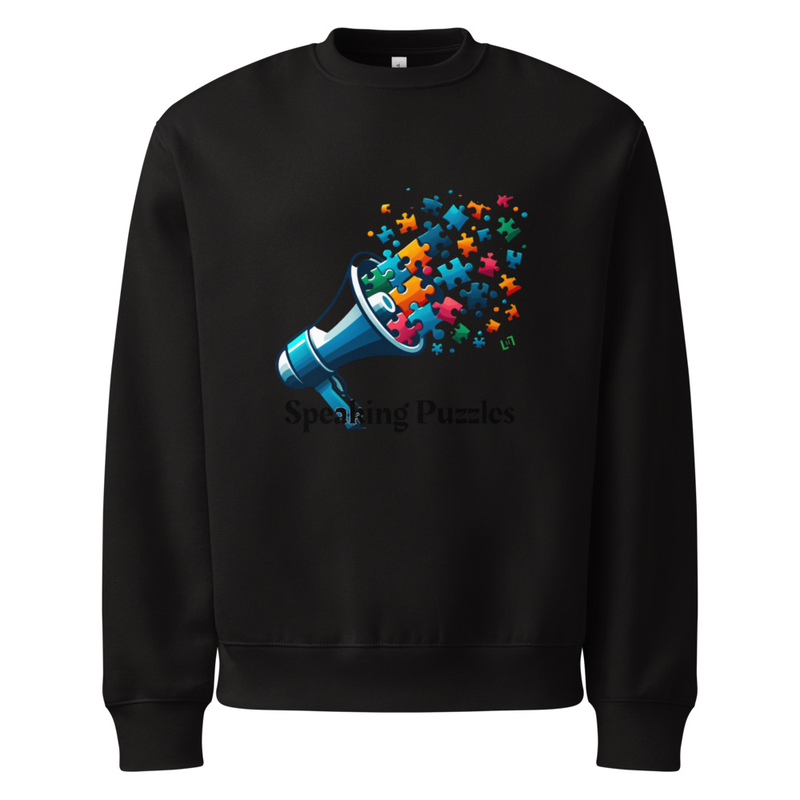 Oversized Speaking Puzzles sweatshirt