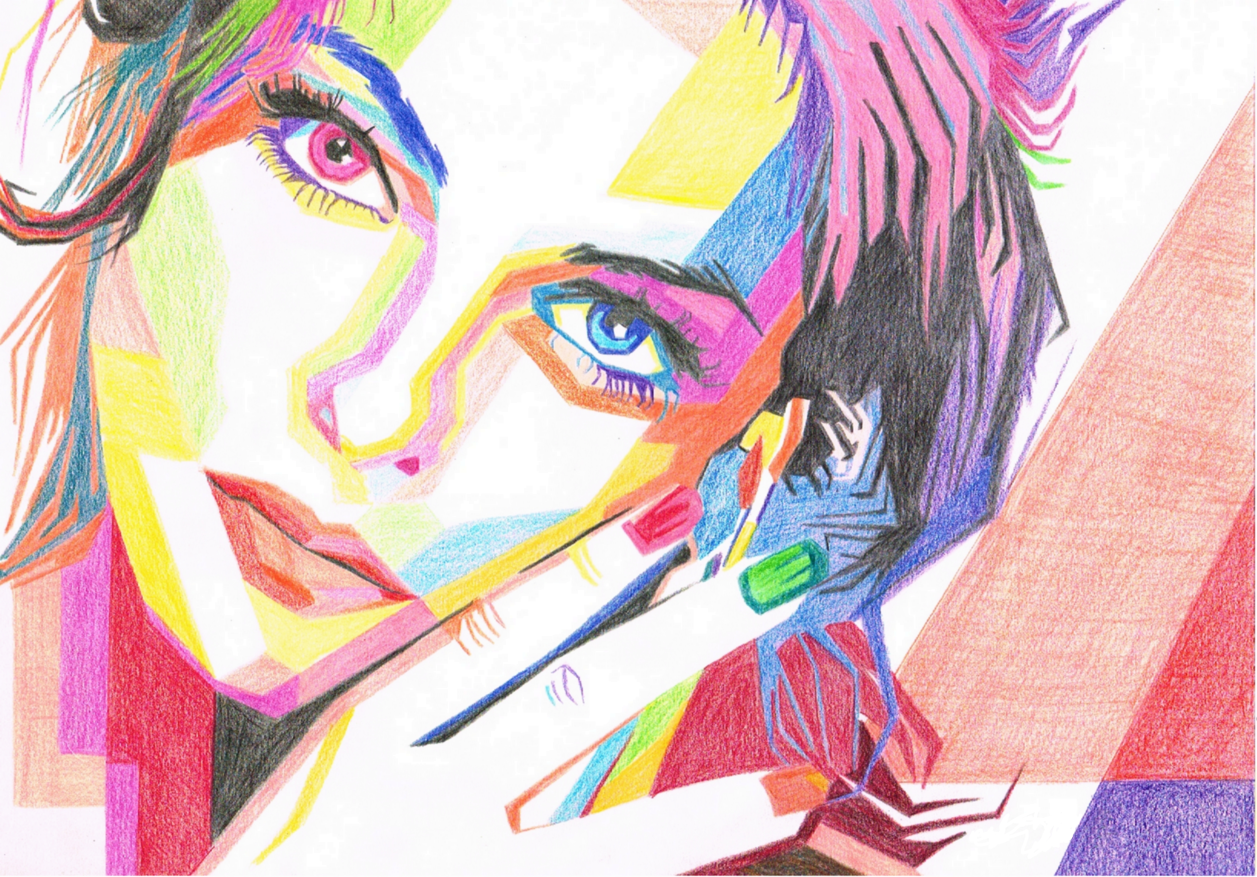 Dessin "Sandra" pop art
