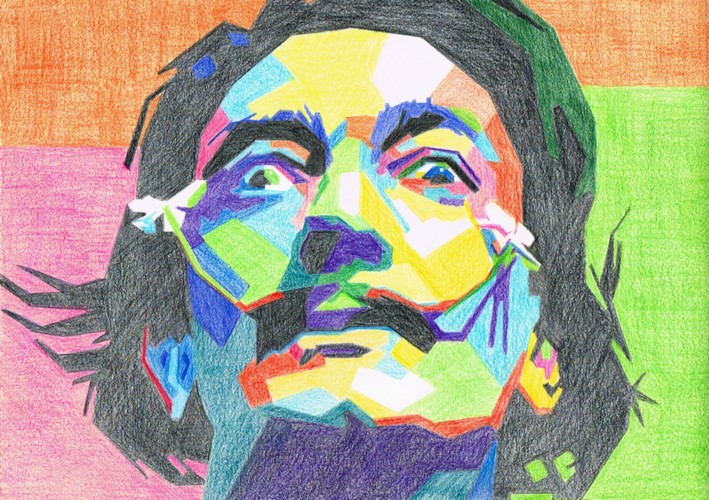 Portrait de DALI pop art
