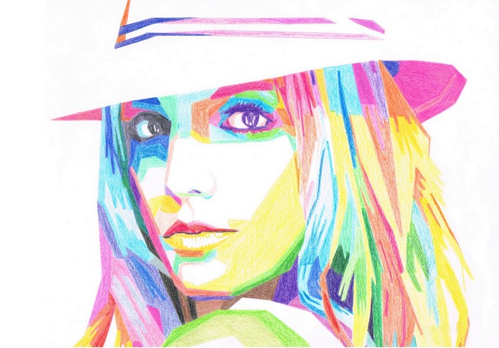 Britney dessins crayon couleur