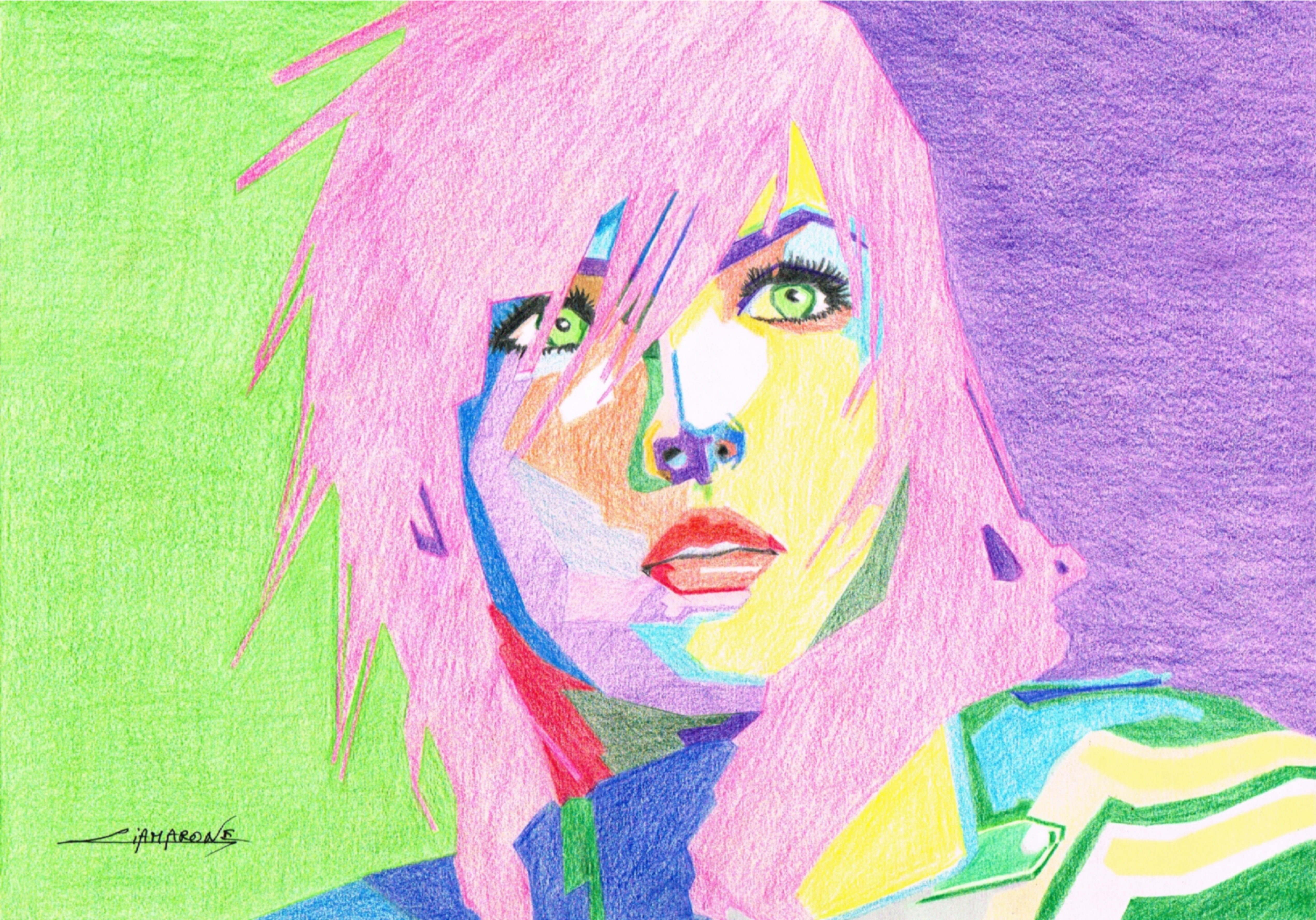 Dessin " Maelle" pop art