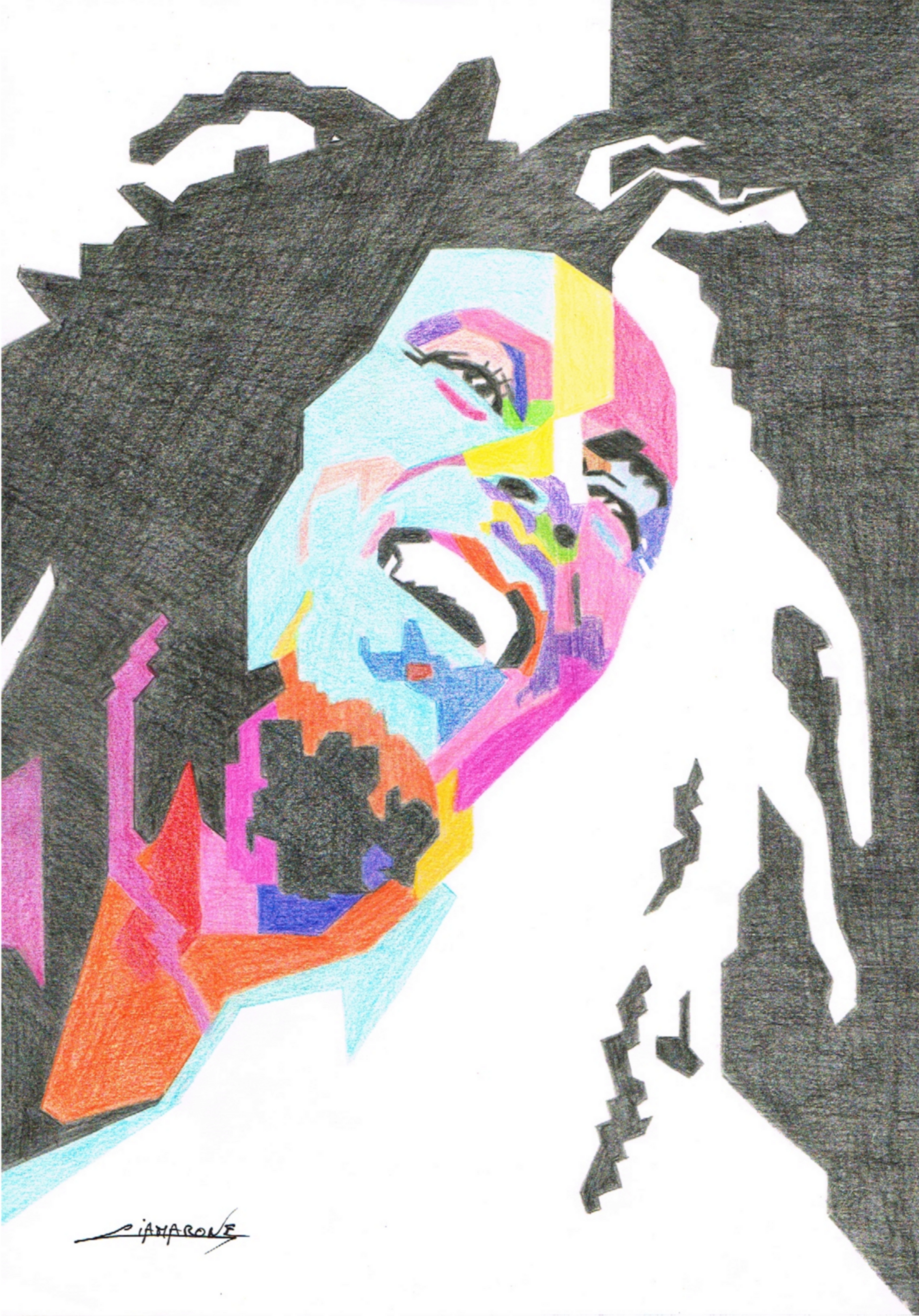 Dessin "Bob" pop art