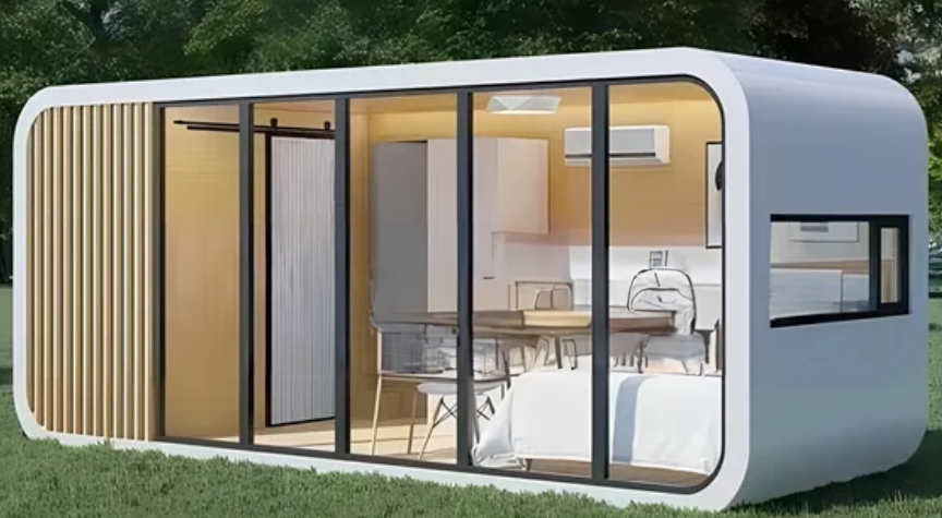 Prefab Modern Tiny House 20ft to 40ft Modular Cabin House, Tiny Home, B&B, Office, Kiosk, Pool House, bar, Outdoor Living   / Restroom Included