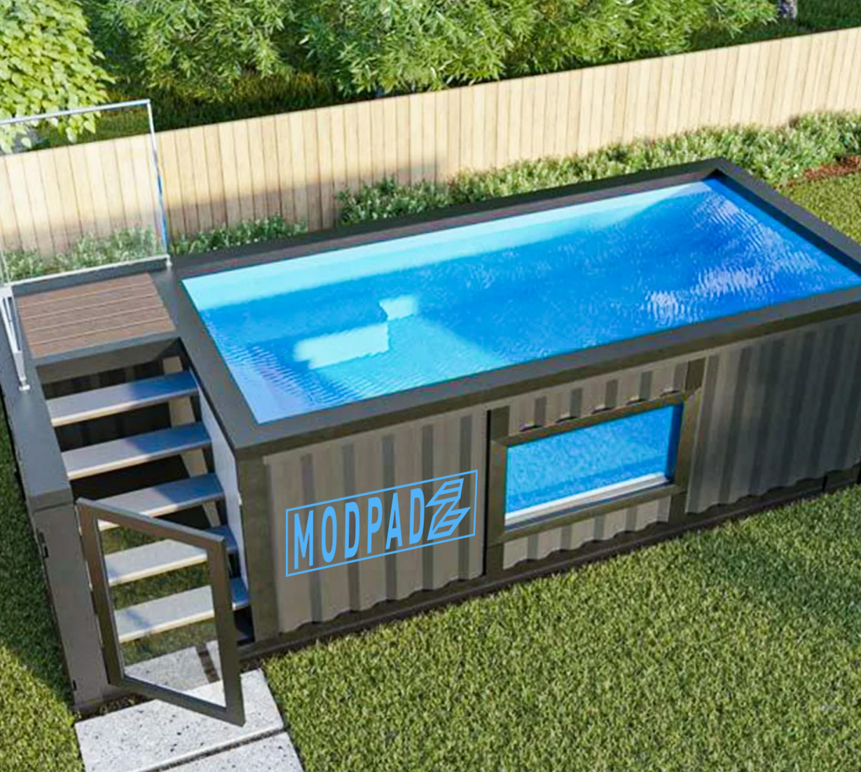 Beat the Heat: Dive into Summer with Our Affordable and Low-Maintenance Shipping Container Pool System