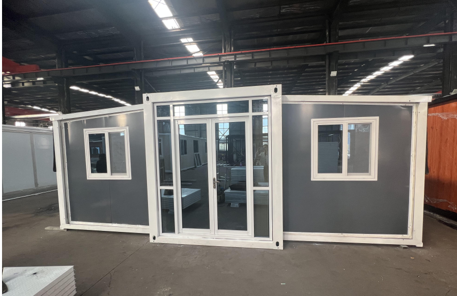 2 Expandable Houses | Prefab Tiny Home 20x20 Houses for Versatile Use, Including Hotel, Office, Shop, and More, with Restroom Included