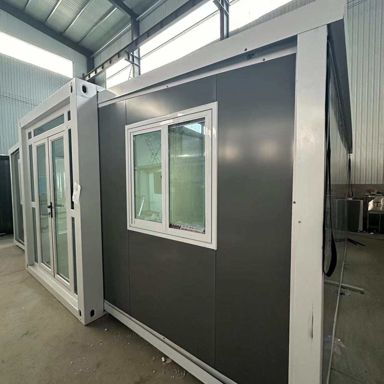 2 Expandable Houses | Prefab Tiny Home 20x20 Houses for Versatile Use, Including Hotel, Office, Shop, and More, with Restroom Included