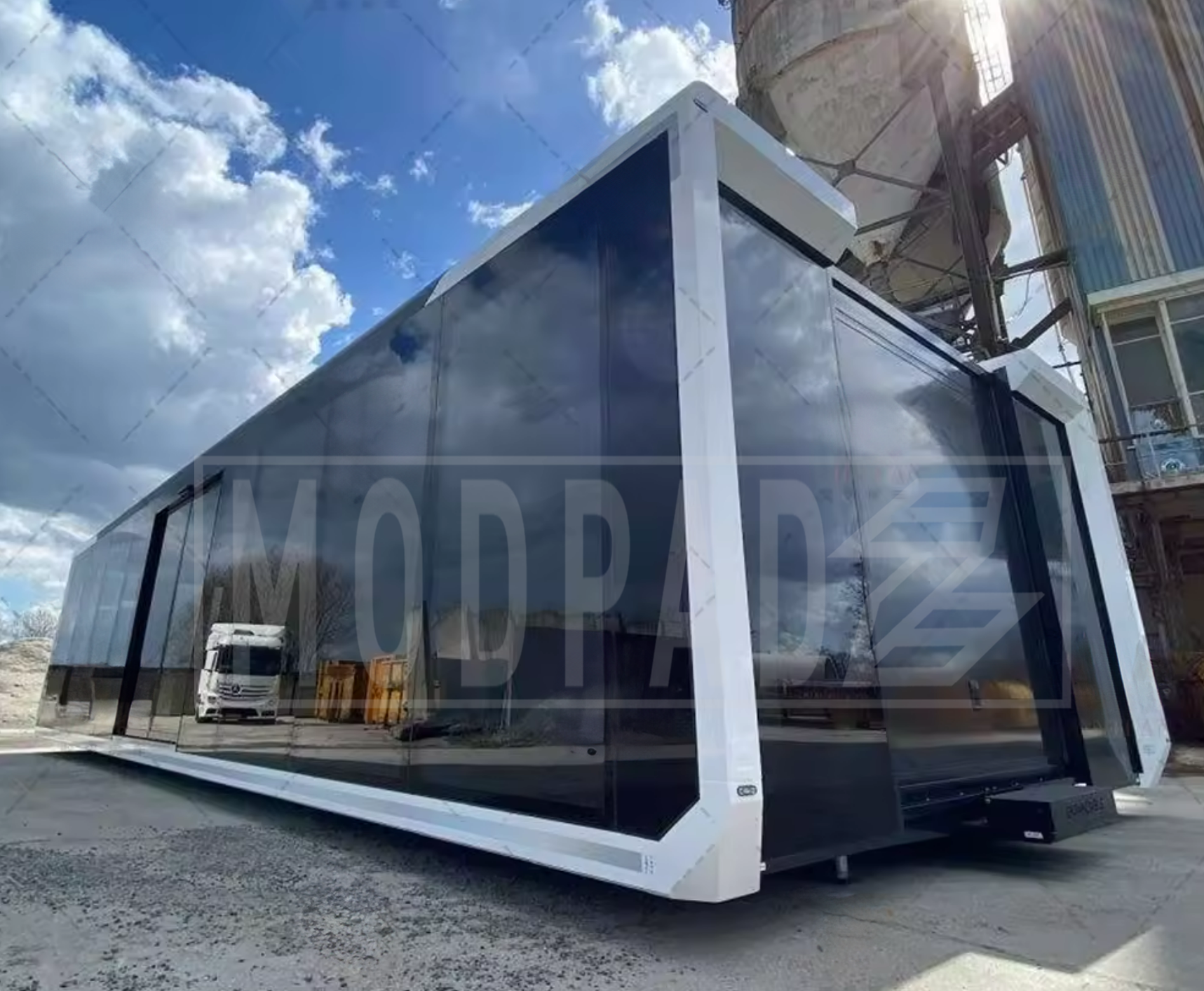 The Double Expansion Butterfly Trailer Home | 32 ft long Moveable Home, Office, Showroom, Shop 