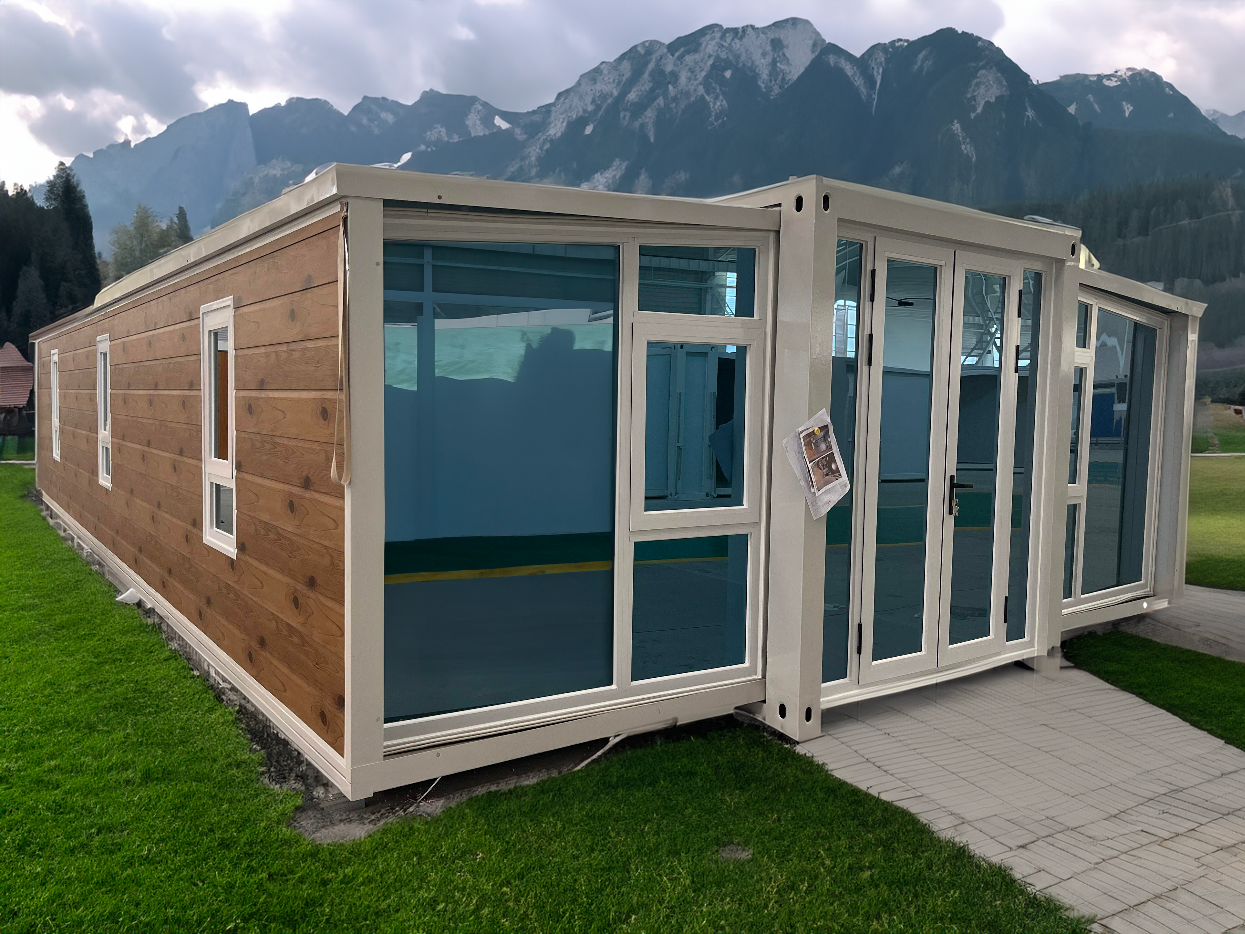 Portable Modern Prefab Tiny Home: From 20 x 20 x 8.5 ft Mobile Expandable House for Versatile Use, Including Hotel, Office, Shop, and More, with Restroom Included