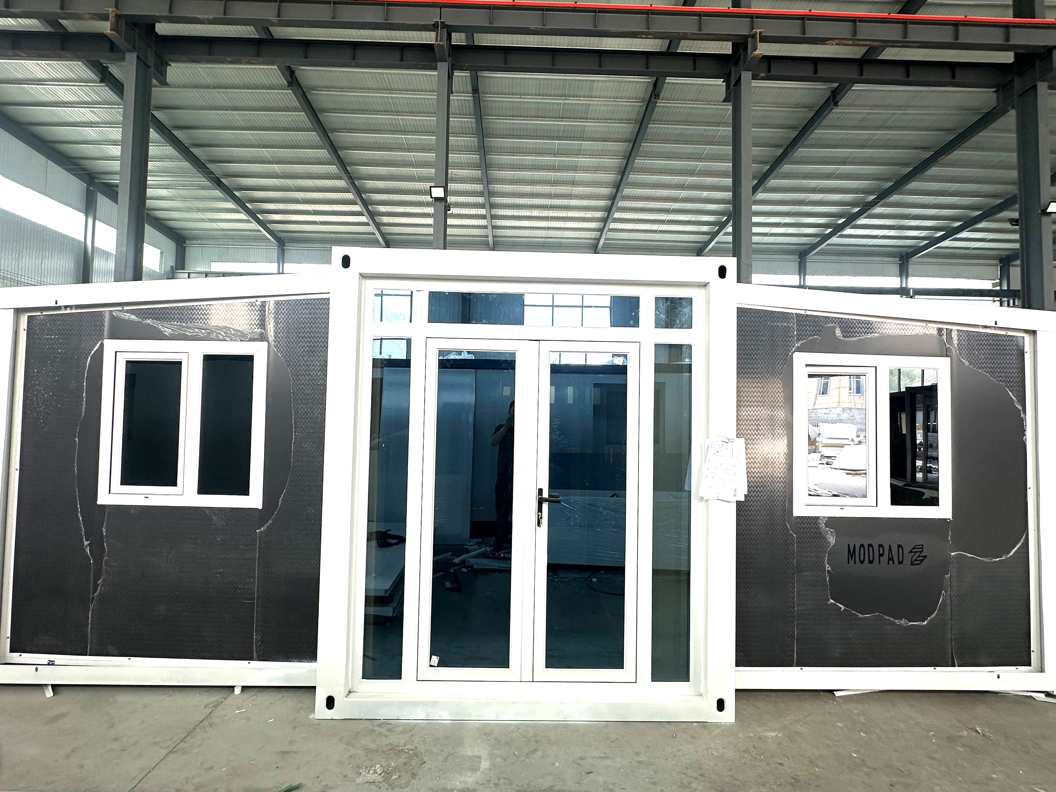 Portable Modern Prefab Tiny Home: From 20 x 20 x 8.5 ft Mobile Expandable House for Versatile Use, Including Hotel, Office, Shop, and More, with Restroom Included