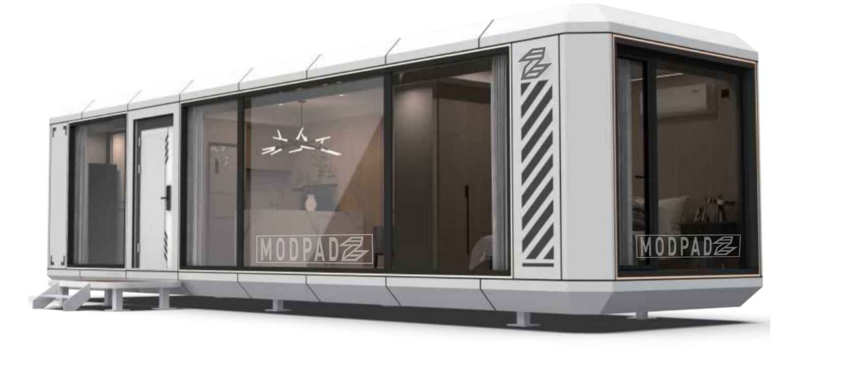 SPACE MODULES Pre Fabricated Aluminum Structure Homes Eco Friedly