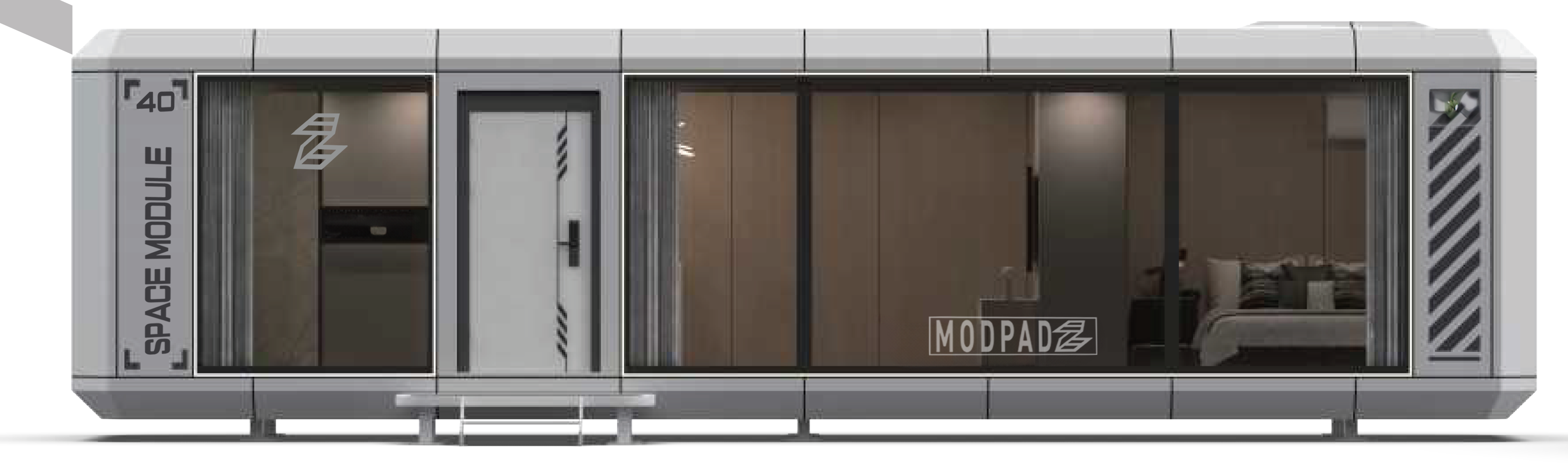SPACE MODULES Pre Fabricated Aluminum Structure Homes Eco Friedly