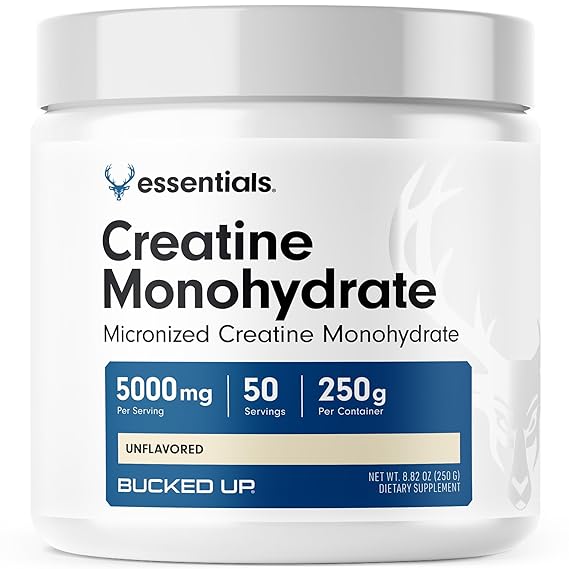Bucked Up Creatine Monohydrate 250 Grams Micronized Powder