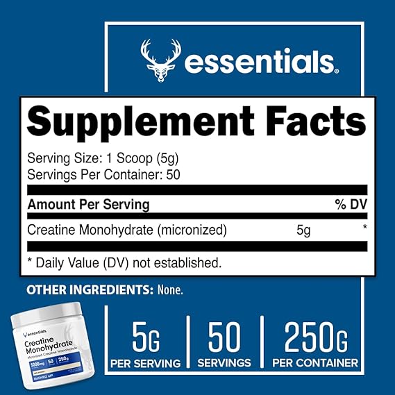 Bucked Up Creatine Monohydrate 250 Grams Micronized Powder