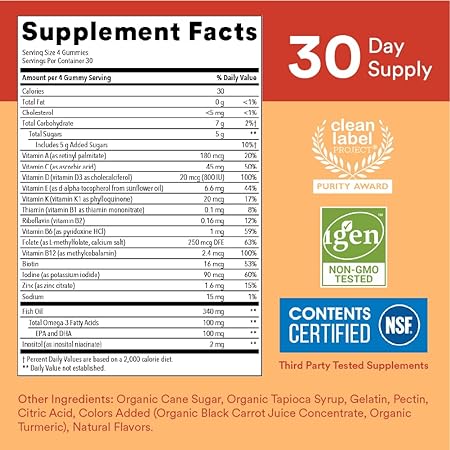 SmartyPants Kids Multivitamin Gummies