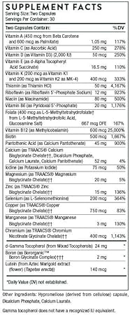 THORNE Basic Nutrients 2/Day - Comprehensive Daily Multivitamin with Optimal Bioavailability THORNE Basic Nutrients 2/Day - Comprehensive Daily Multivitamin with Optimal Bioavailability 