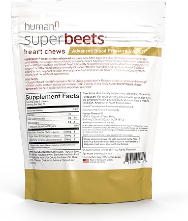 humanN SuperBeets Heart Chews Advanced 
