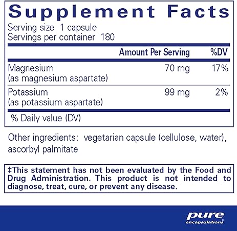 Pure Encapsulations Potassium Magnesium (Aspartate)