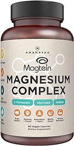 Amandean Magnesium L-Threonate Complex. Threonate, Glycinate, Malate Supplement