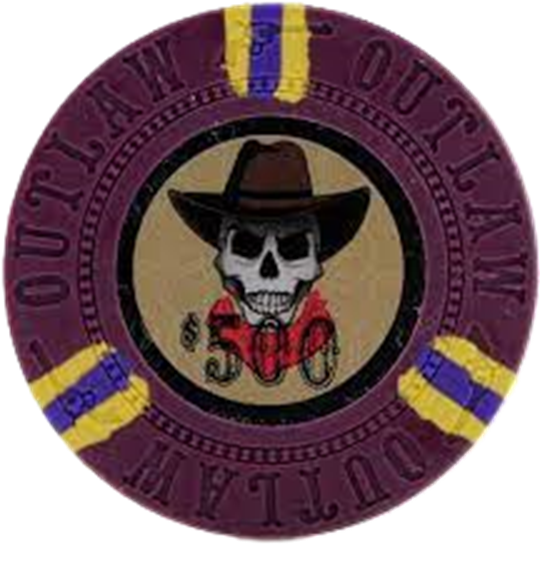 (25) $500 Purple Clay Outlaw