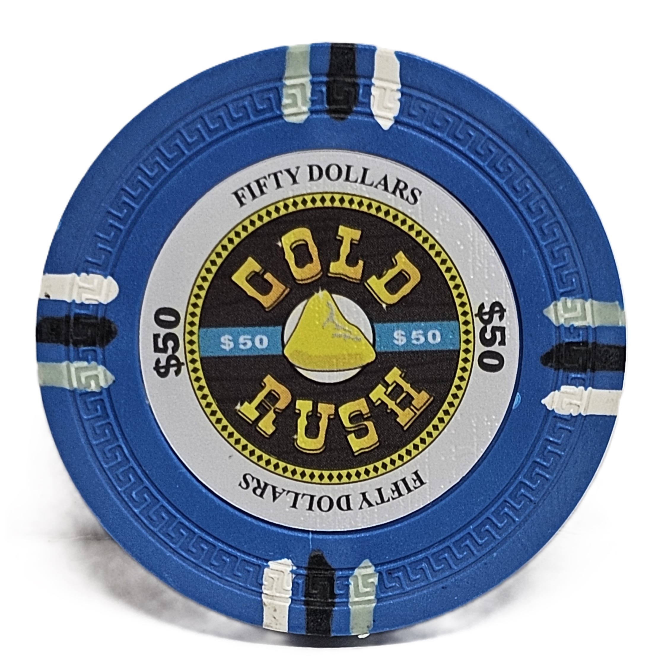 (25) $50 (Blue) Clay 14g Gold Rush  