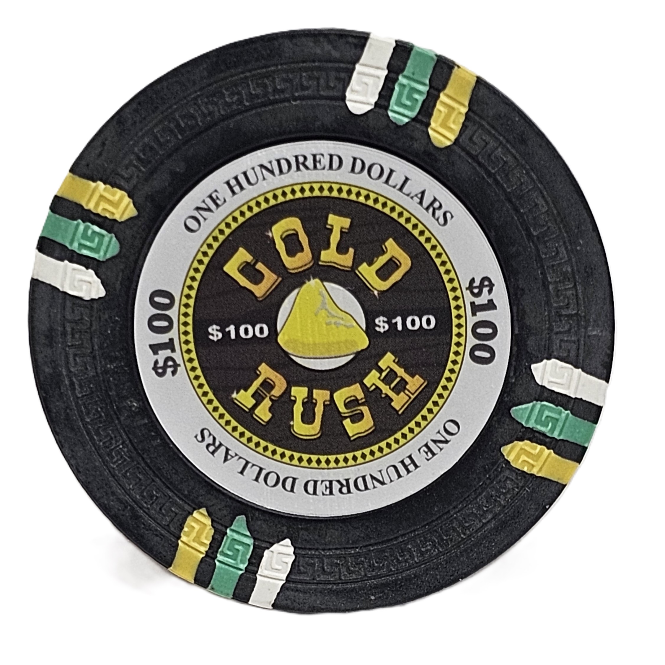 (25) $100 (Blue) Clay 14g Gold Rush  