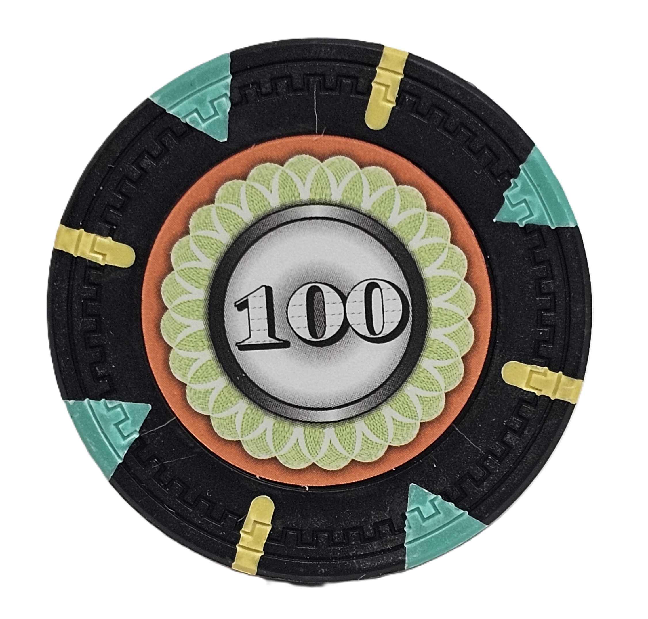 (25) $100 (Black) Clay 14g Designer  