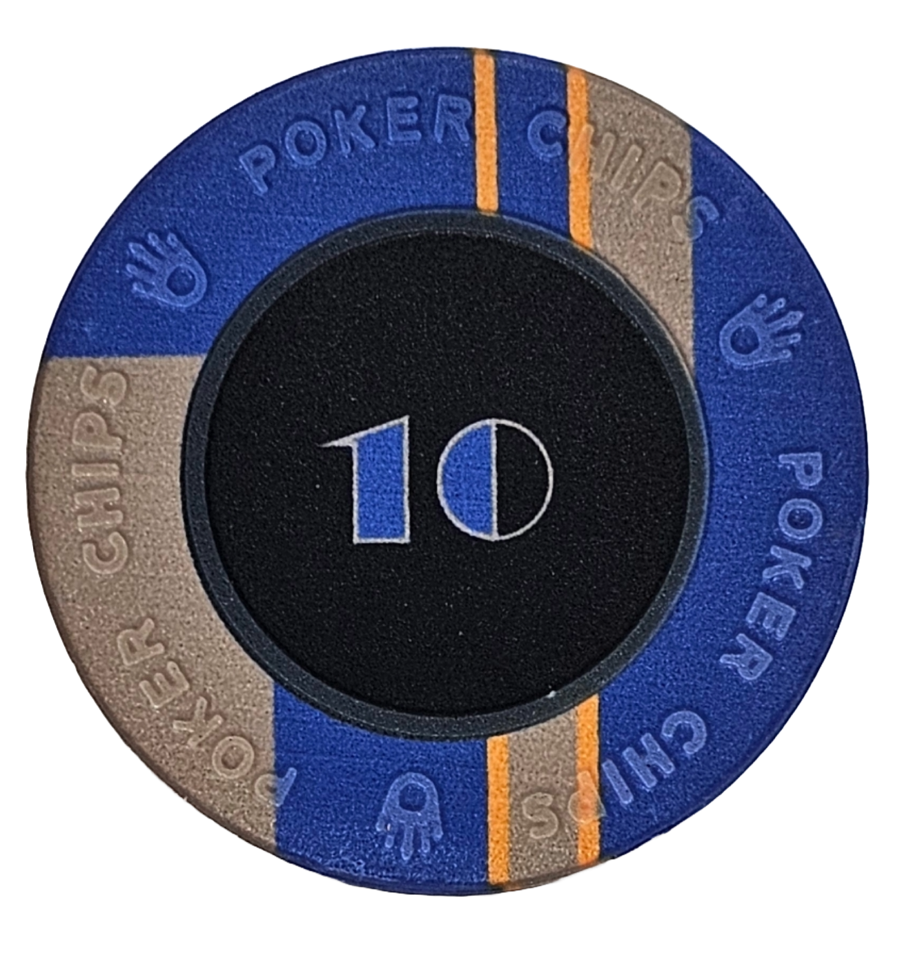 (25) $10 Blue/Gray 10g EPT Ceramic Chips