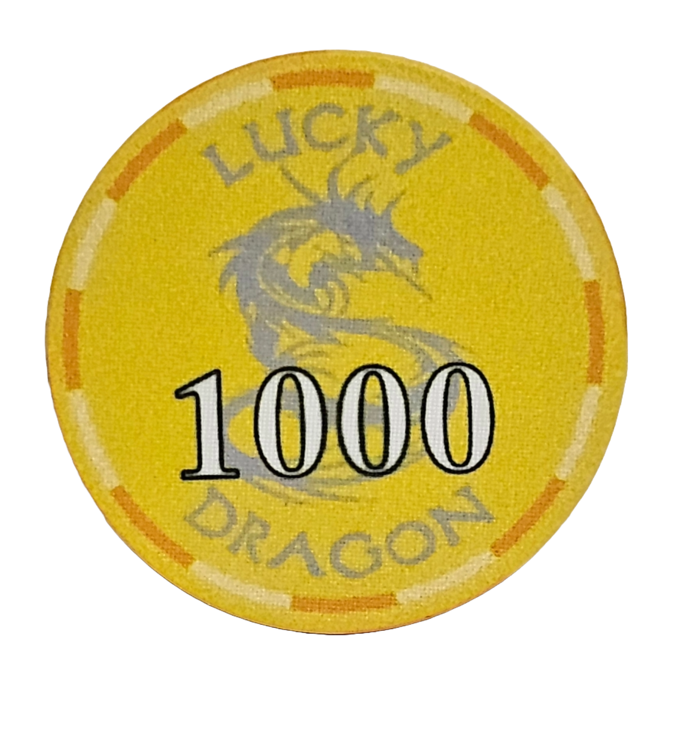 (25) $1000 Yellow 10g Ceramic Lucky Dragons