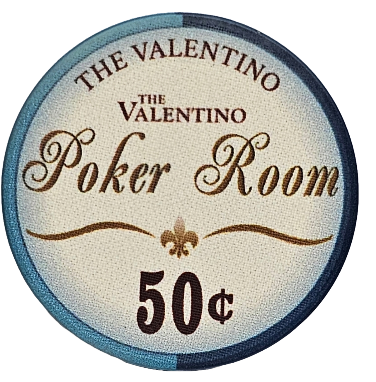 (25) $0.50 Blue 10g Ceramic Valentinos