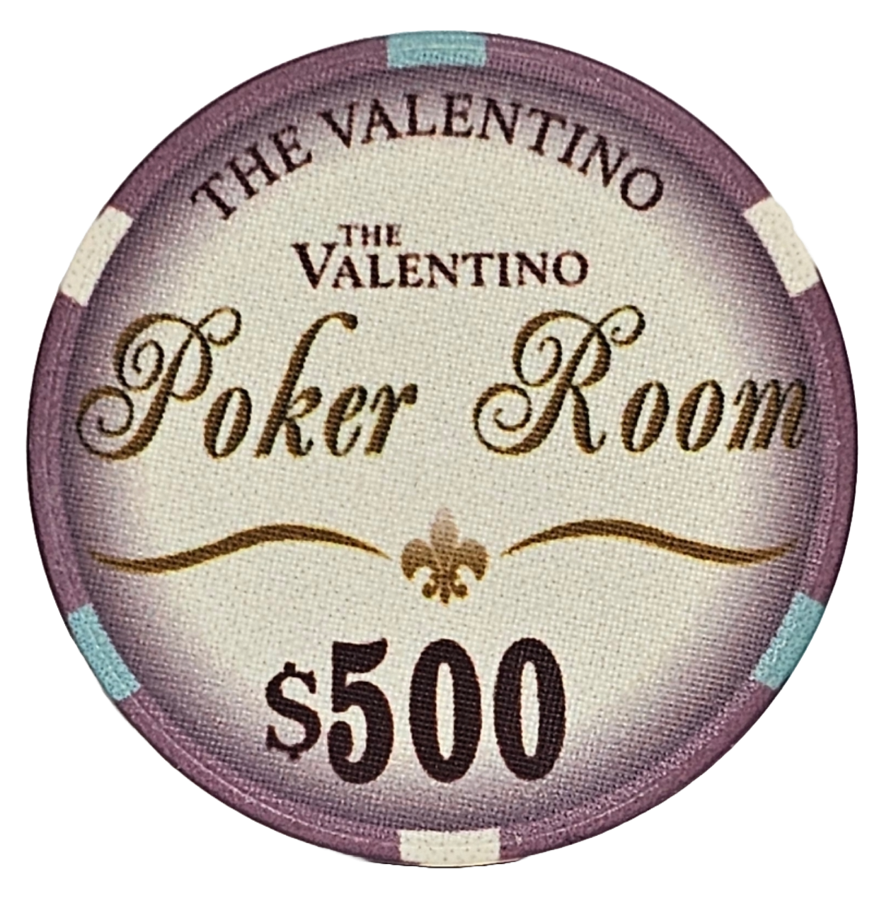 (25) $500 Purple 10g Ceramic Valentinos