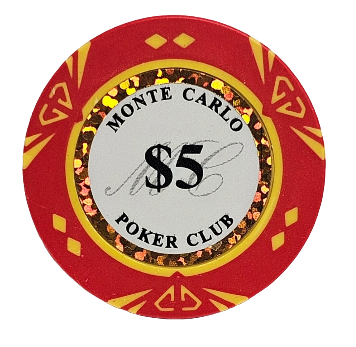 (25) $5 Red Clay Diamond Monte Carlo