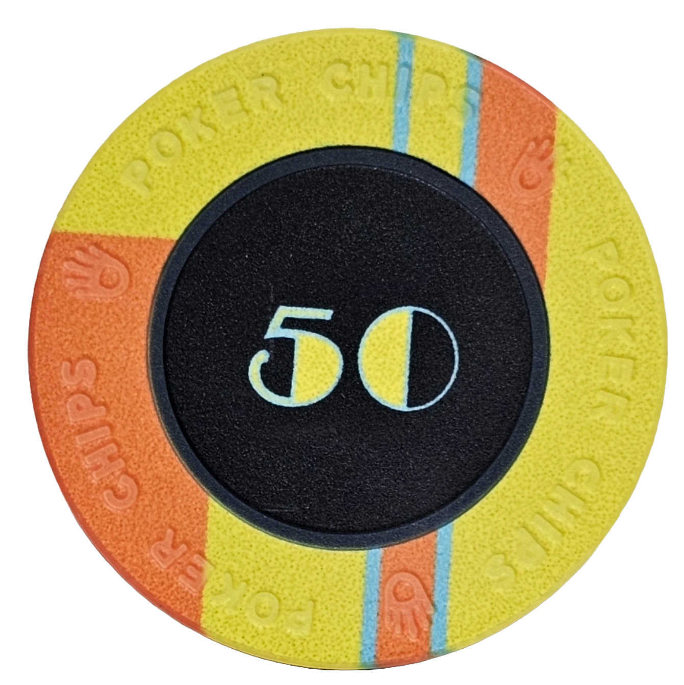 (25) $50 EPT 10g Ceramic Poker Chips 