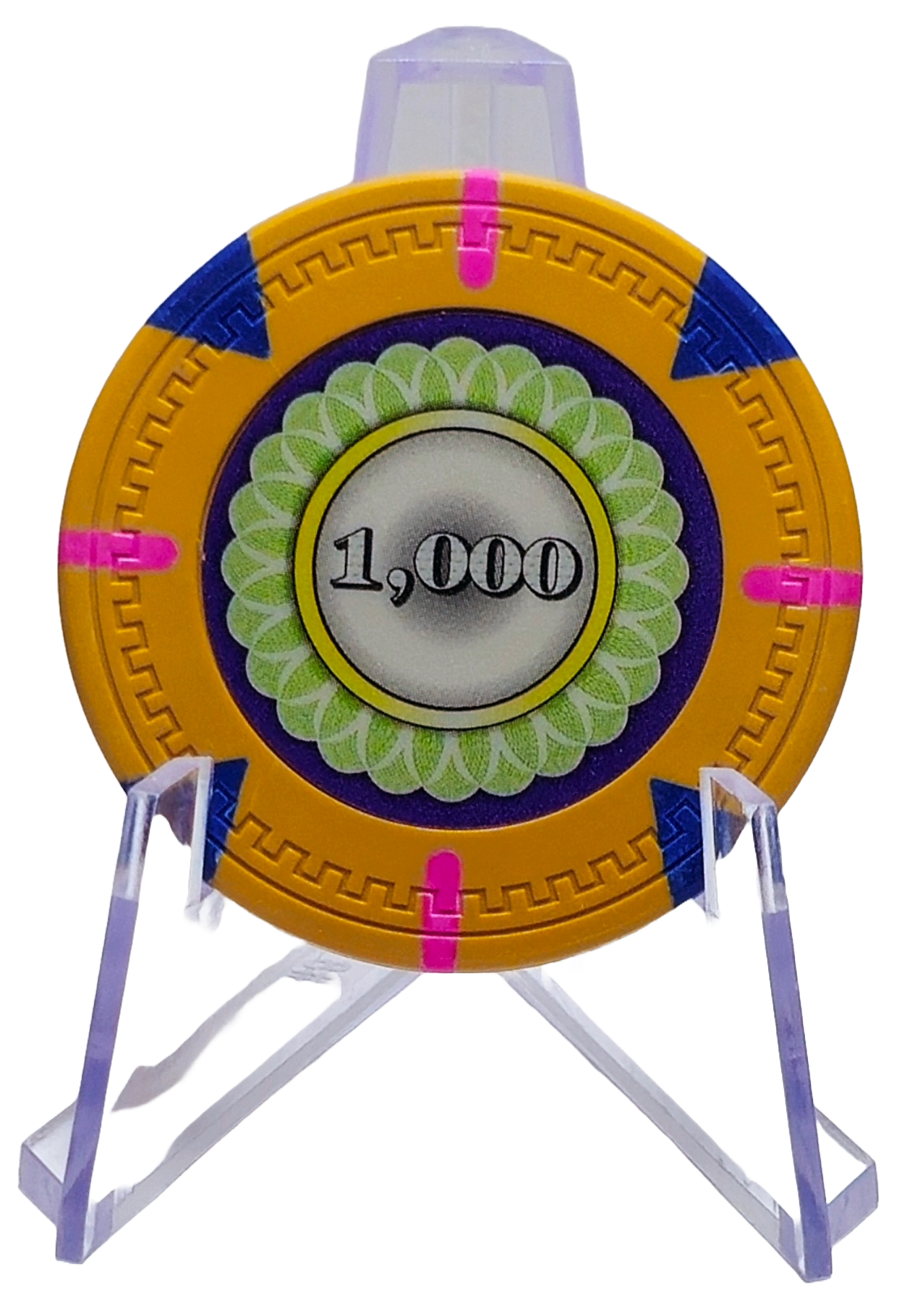 (25) $1000 (Yellow) Clay 14g Designer  