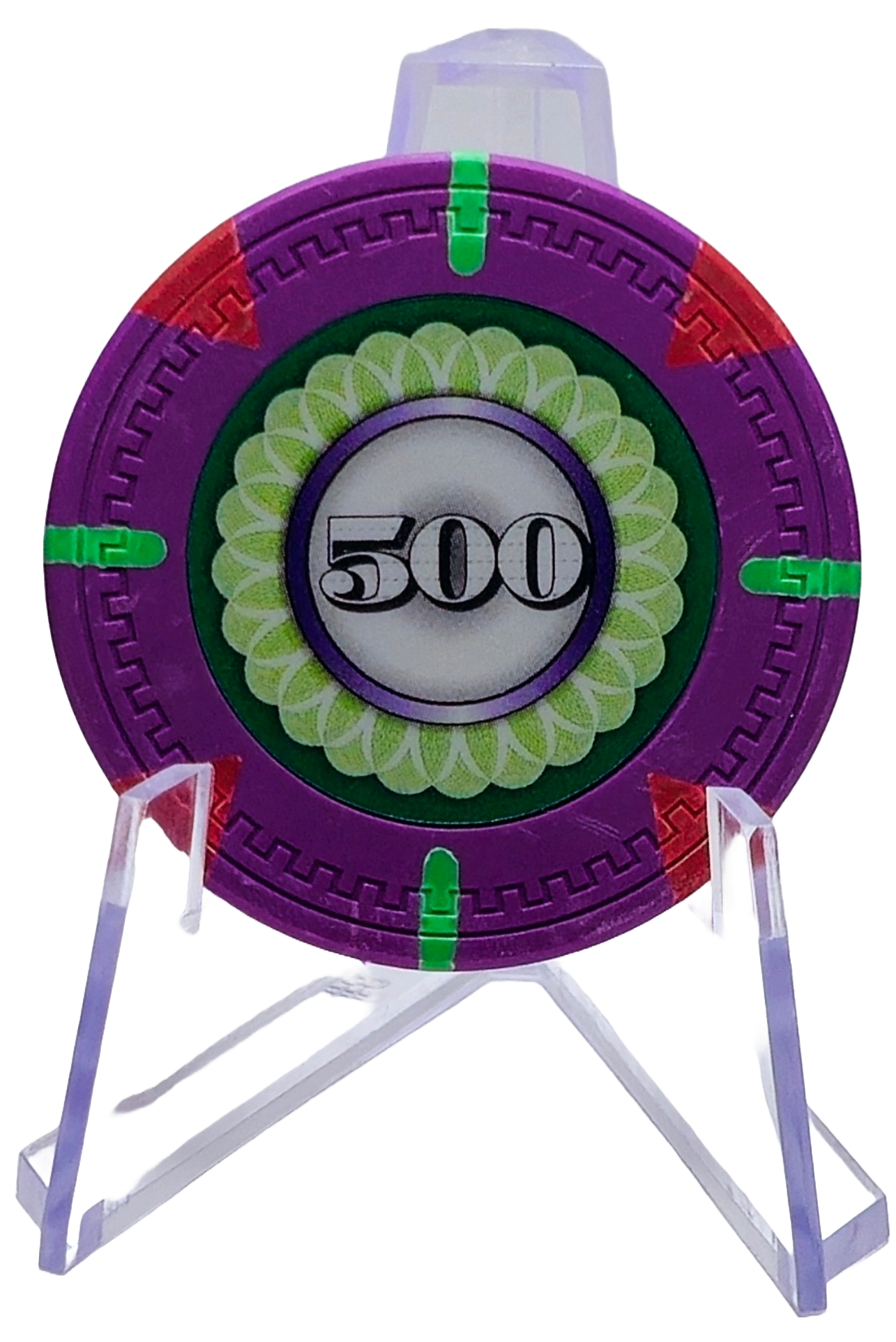 (25) $500 (Purple) Clay 14g Designer  