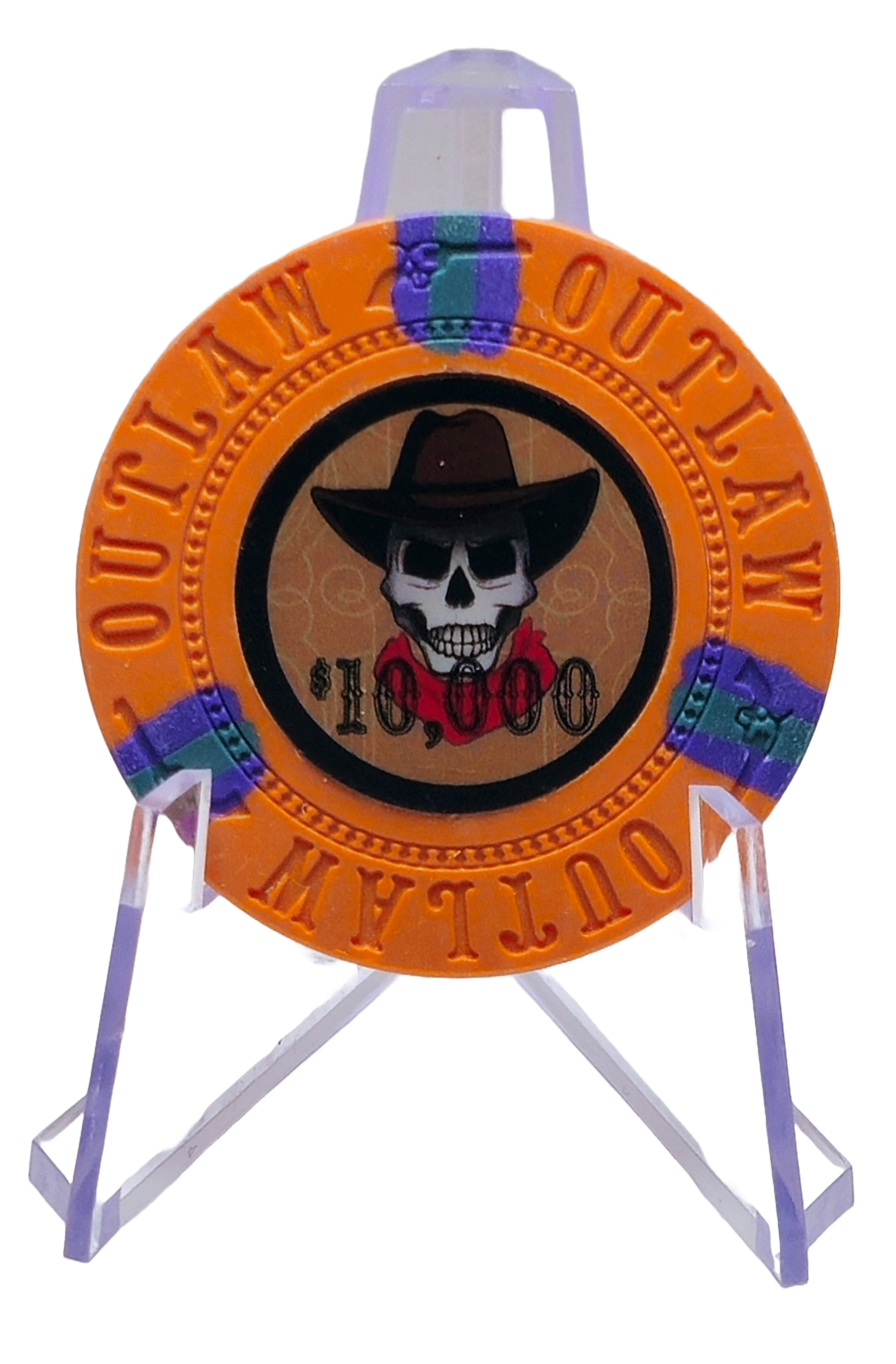 (25) $10000 Orange Clay Outlaw