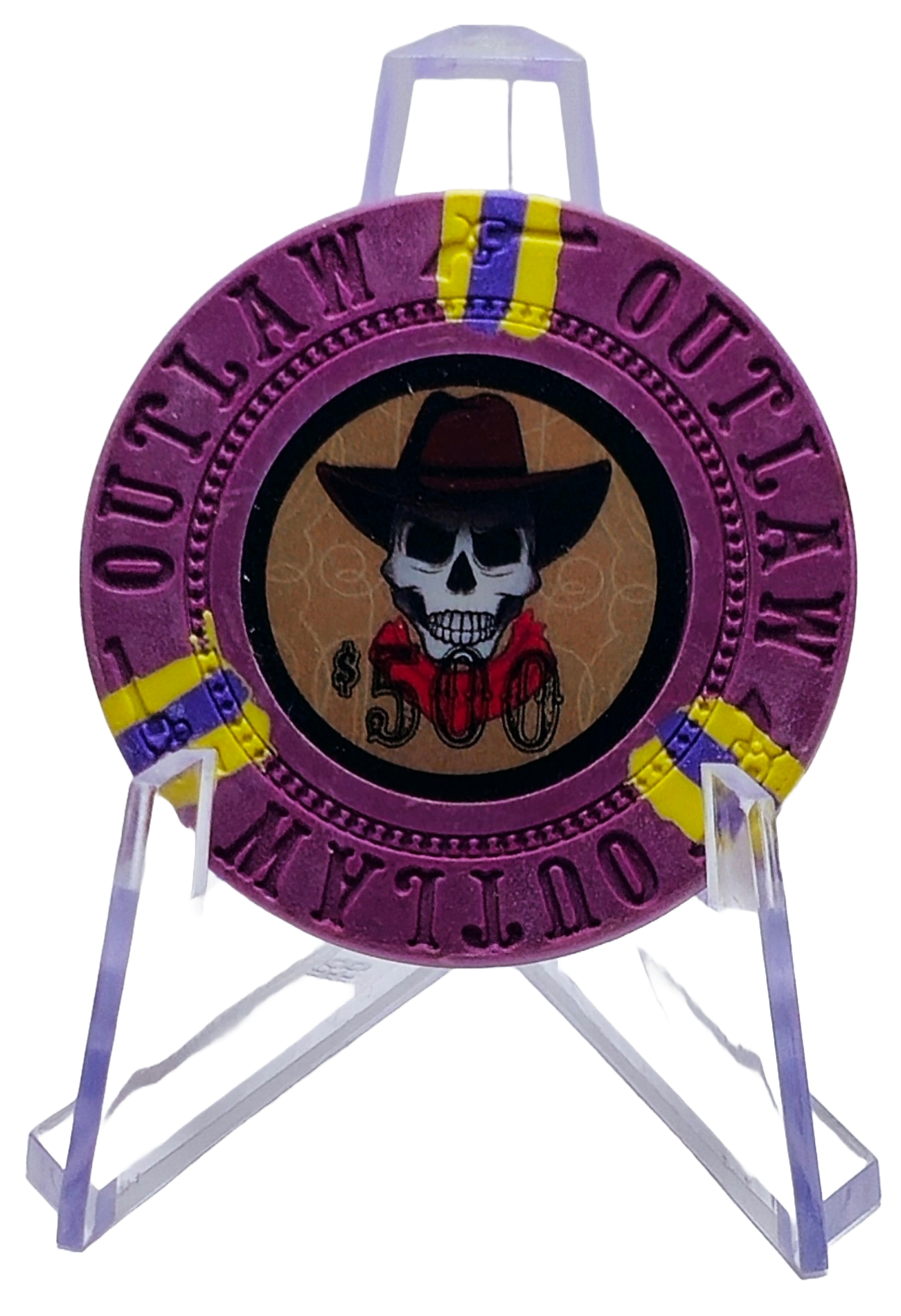(25) $500 Purple Clay Outlaw