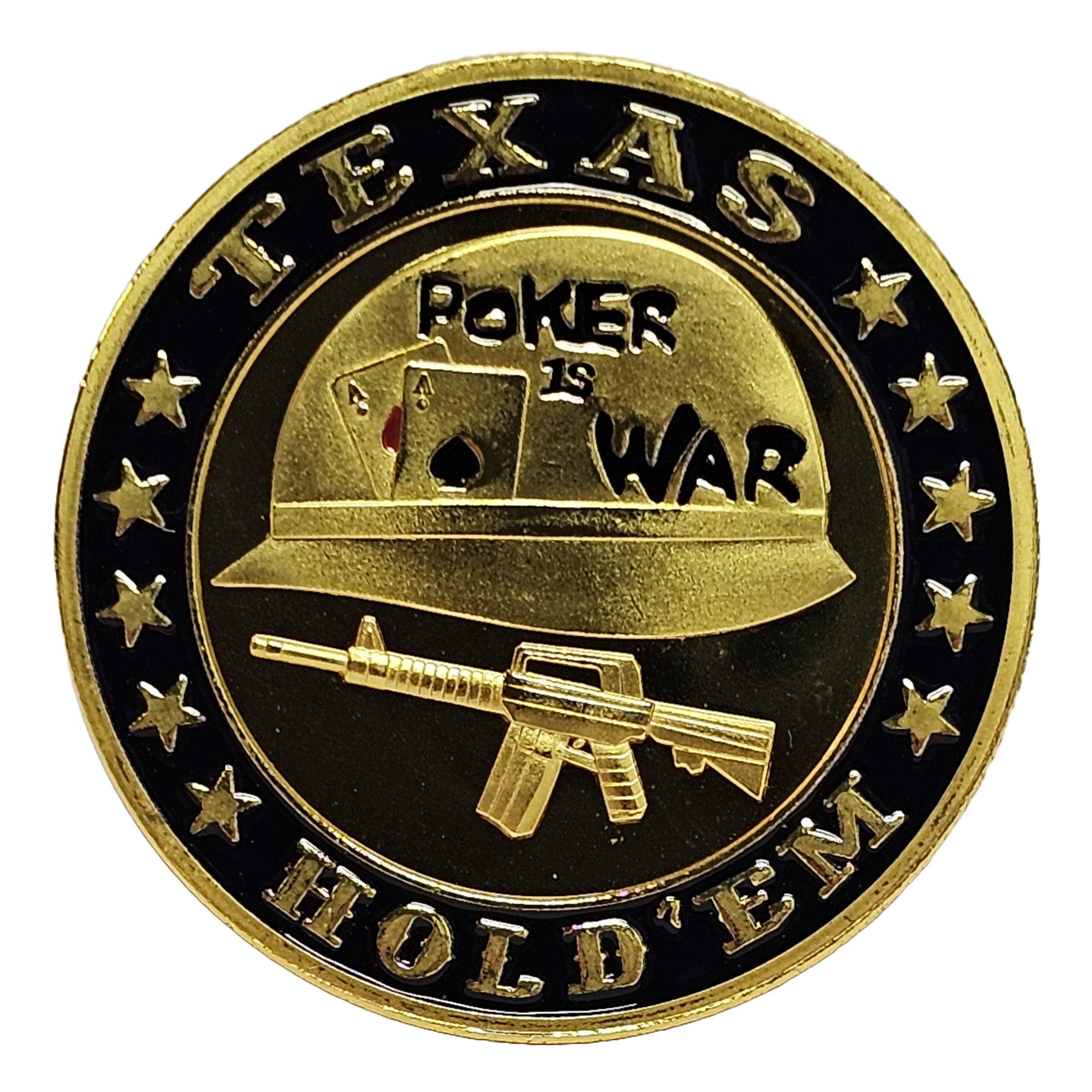 #21 Poker Is War Metal Guard (Clear Cover Included)